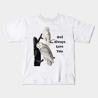 Owl Always Love Owl Design Kids T-Shirt